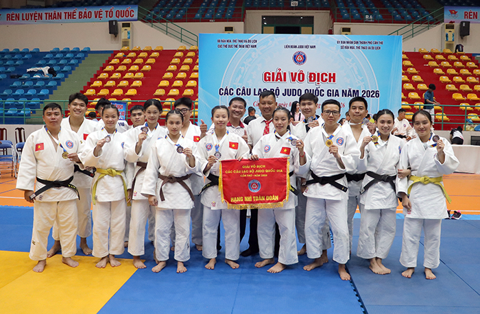 Đội TP Cần Thơ 1 giành hạng Nhì toàn đoàn Giải vô địch các CLB Judo quốc gia 2026