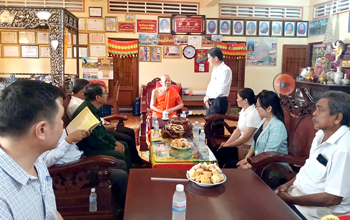 Chúc Tết Chôl Chnăm Thmây các chùa ở xã Lai Hòa, Vĩnh Hải, Thạnh Thới An