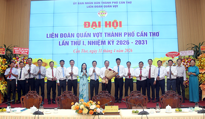 Ông Nguyễn Văn Hòa làm Chủ tịch Liên đoàn Quần vợt TP Cần Thơ nhiệm kỳ 2026-2031