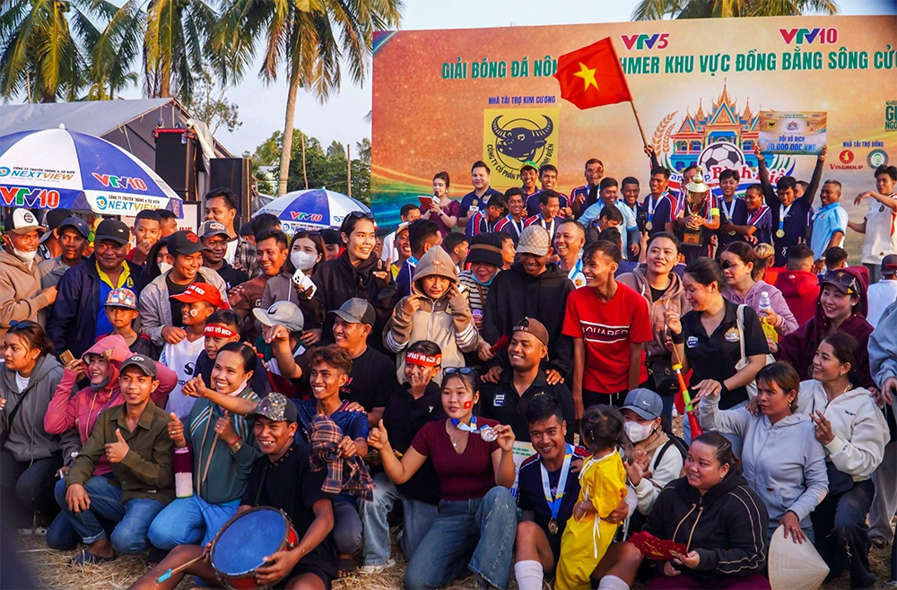 Đội Tức Prăy giành ngôi vô địch Giải Bóng đá Nông dân Khmer khu vực ĐBSCL năm 2026 - tranh Cúp Bình Điền