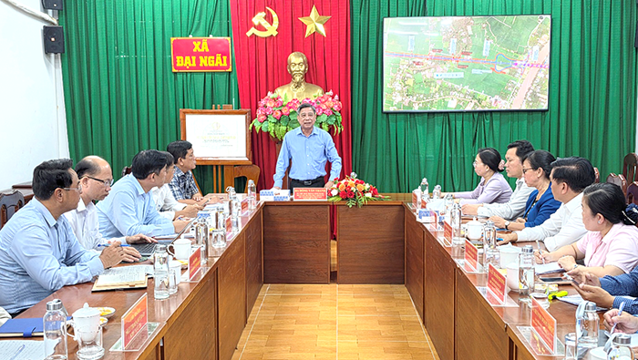 Cần đẩy nhanh tiến độ thực hiện Dự án đầu tư xây dựng cầu Đại Ngãi