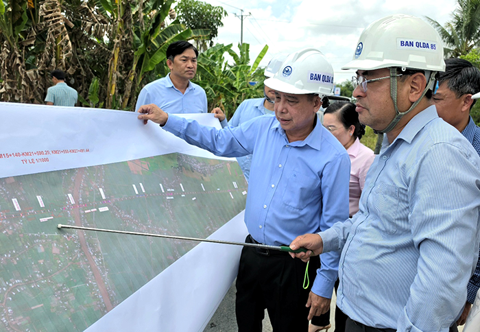 Cần đẩy nhanh tiến độ thực hiện Dự án đầu tư xây dựng cầu Đại Ngãi