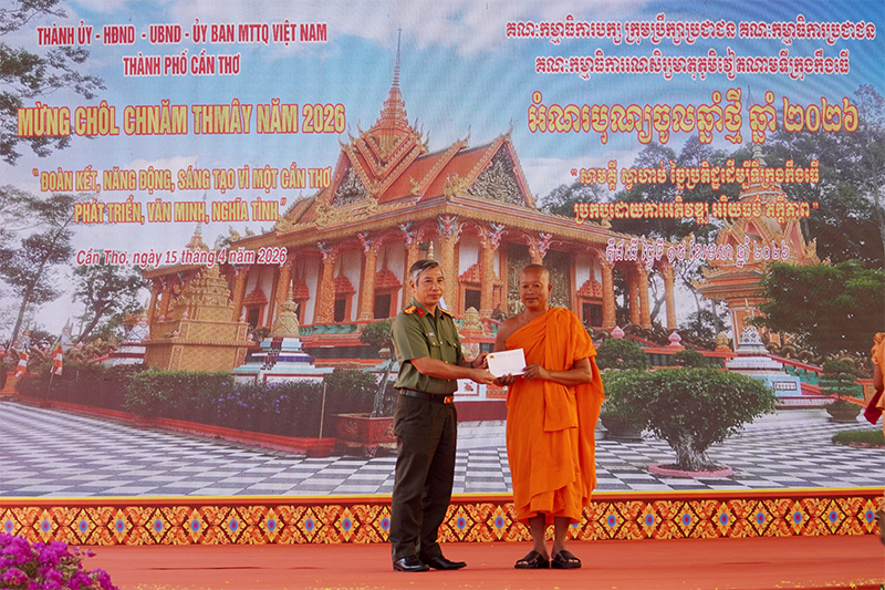 Mừng Tết Chôl Chnăm Thmây: “Đoàn kết, năng động, sáng tạo vì một Cần Thơ phát triển, văn minh, nghĩa tình”