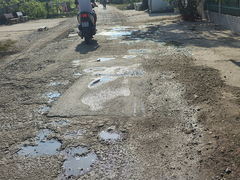 Đường xuống cấp, tiềm ẩn tai nạn
