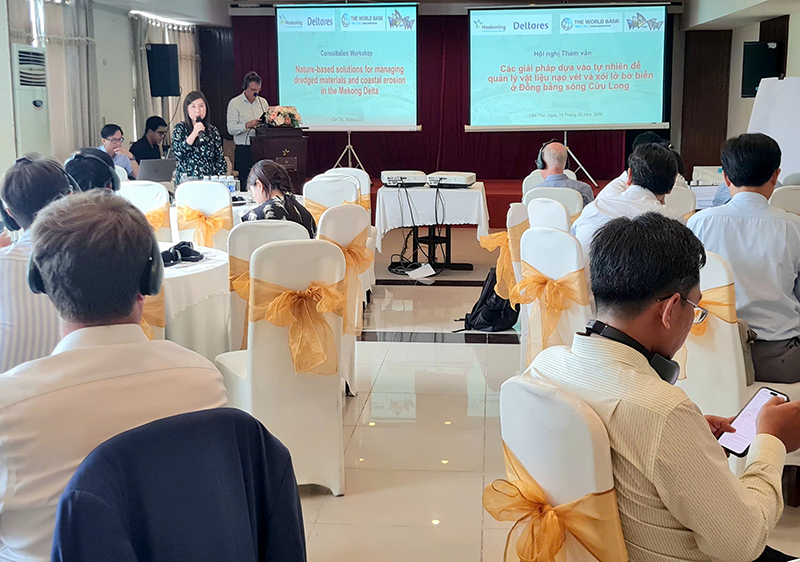 Tham vấn các giải pháp dựa vào tự nhiên để quản lý vật liệu nạo vét và xói lở bờ biển ở ĐBSCL