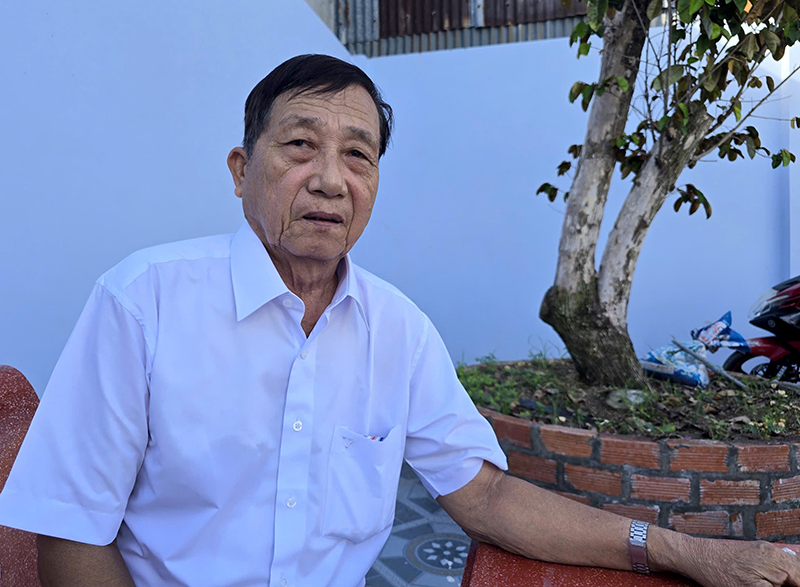 Ông Nguyễn Thành Trung, người hiến đất xây trường.