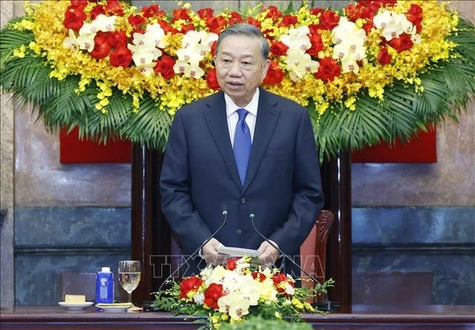 Tổng Bí thư, Chủ tịch nước Tô Lâm tiếp các trưởng đoàn tham dự Diễn đàn Tương lai ASEAN 2026