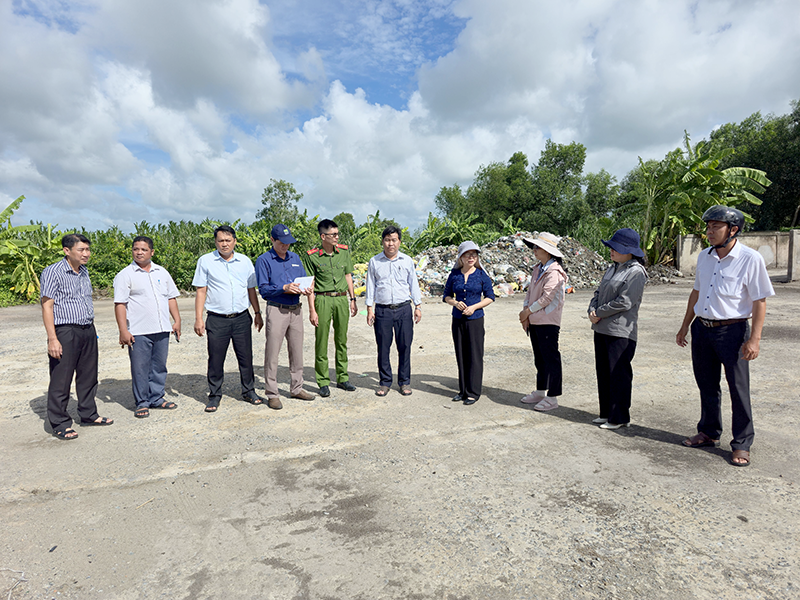 Đoàn đại biểu Quốc hội TP Cần Thơ khảo sát công tác bảo vệ môi trường tại các xã Lâm Tân, Gia Hòa, Hòa Tú, Ngọc Tố