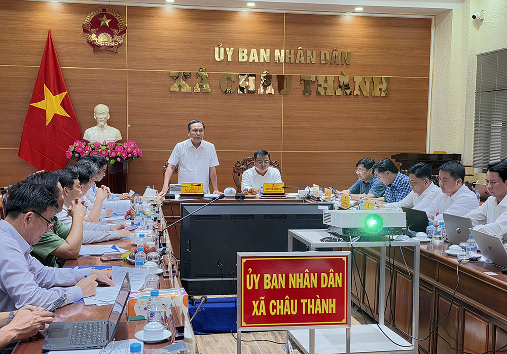 Lãnh đạo thành phố kiểm tra công tác giải phóng mặt bằng các dự án trên địa bàn xã Châu Thành