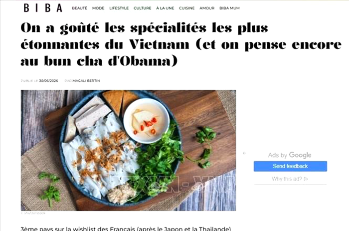 Báo Pháp gợi ý những món ăn không thể bỏ lỡ ở Việt Nam