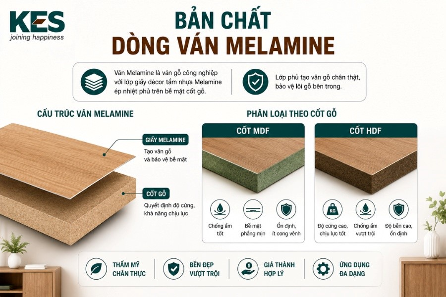 Ván Melamine: Giải pháp vật liệu nội thất bền đẹp, chống ẩm tối ưu 2026
