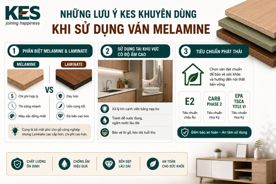 Ván Melamine: Giải pháp vật liệu nội thất bền đẹp, chống ẩm tối ưu 2026