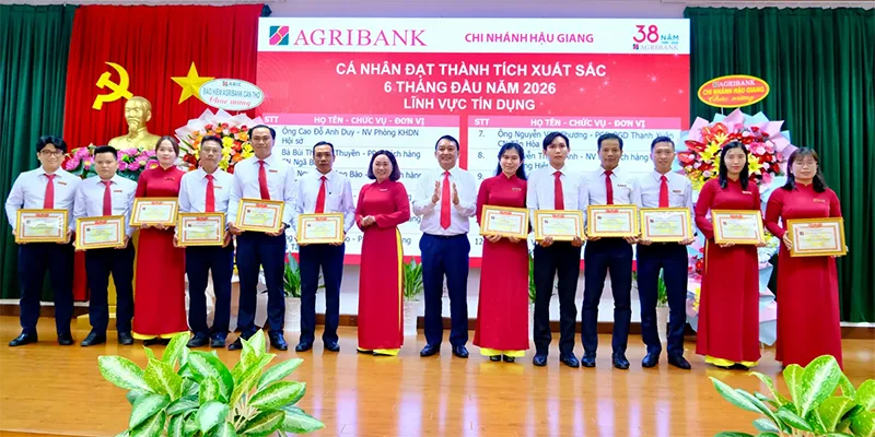 Agribank Chi nhánh Hậu Giang bứt tốc hoàn thành kế hoạch kinh doanh năm 2026