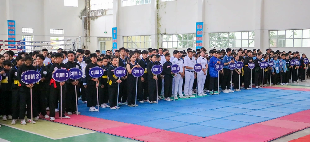 Trên 250 vận động viên tranh tài môn Võ cổ truyền Đại hội Thể dục thể thao TP Cần Thơ
