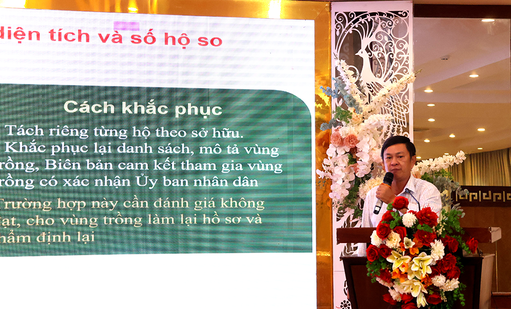 Phổ biến quy định thiết lập, quản lý mã số vùng trồng, cơ sở đóng gói nông sản