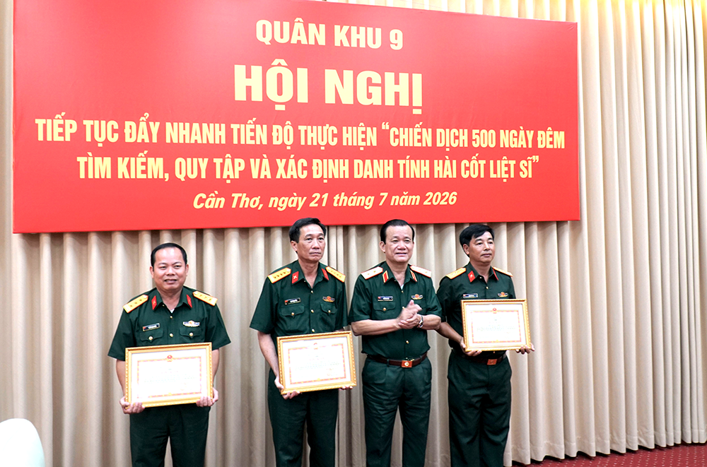 Quân khu 9 đẩy nhanh tiến độ tìm kiếm, quy tập và xác định danh tính hài cốt liệt sĩ