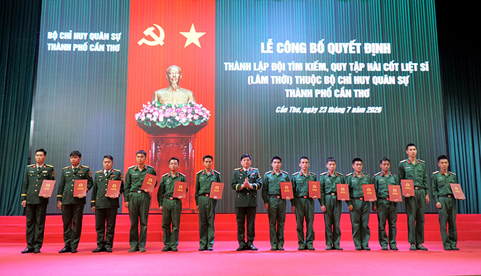 Thành lập Đội Tìm kiếm, quy tập hài cốt liệt sĩ (lâm thời)