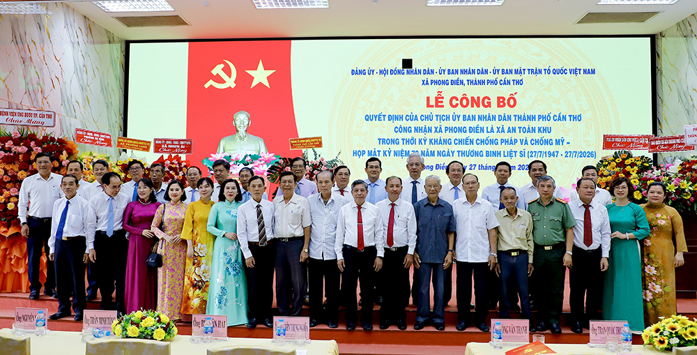 Xã Phong Điền được công nhận là xã An toàn khu