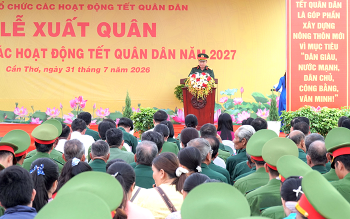 Xuất quân thực hiện các hoạt động Tết Quân Dân năm 2027