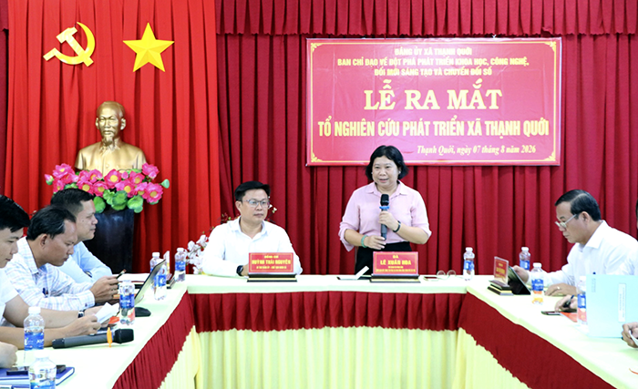 Ra mắt Tổ nghiên cứu phát triển xã Thạnh Quới