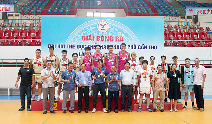 Cụm 17 vô địch cả 2 nội dung môn Bóng rổ Đại hội Thể dục thể thao TP Cần Thơ