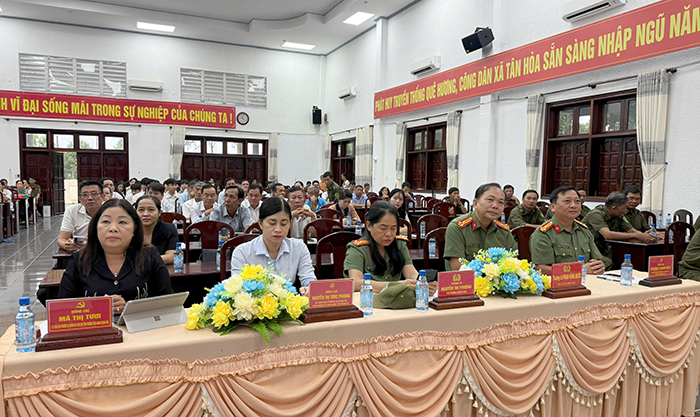 Xã Tân Hòa phát huy sức mạnh toàn dân bảo vệ an ninh Tổ quốc
