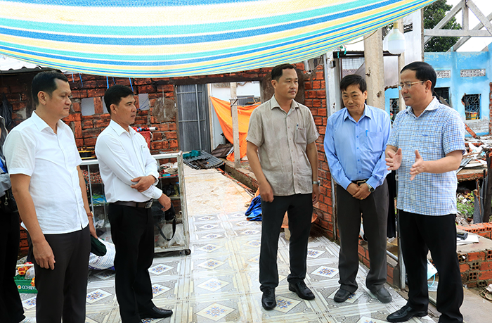 Sớm có giải phải khắc phục các điểm sạt lở tại xã Nhơn Mỹ