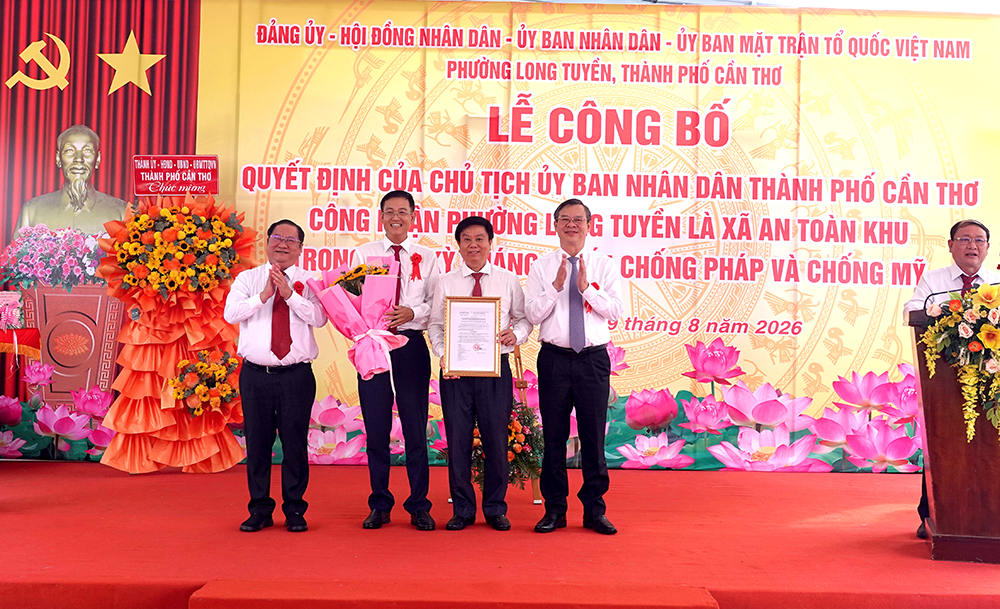 Phường Long Tuyền được công nhận là xã An toàn khu