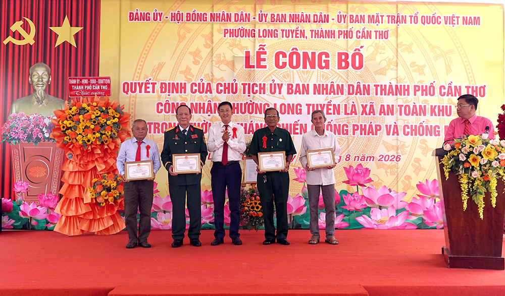 Phường Long Tuyền được công nhận là xã An toàn khu