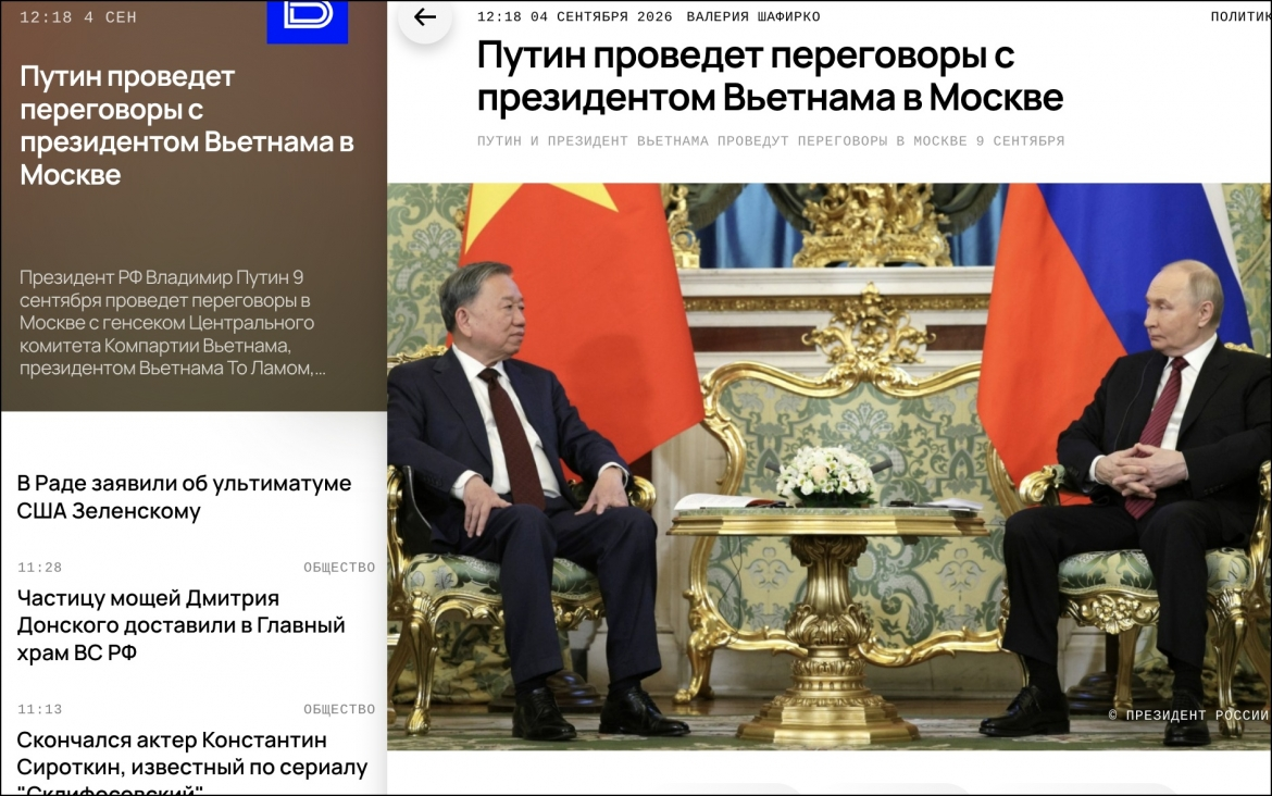 Russian website highlights potential for stronger Vietnam-Russia ties