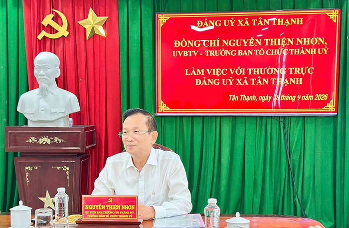 Đảng ủy xã Tân Thạnh tập trung thực hiện hiệu quả những nhiệm vụ trọng tâm