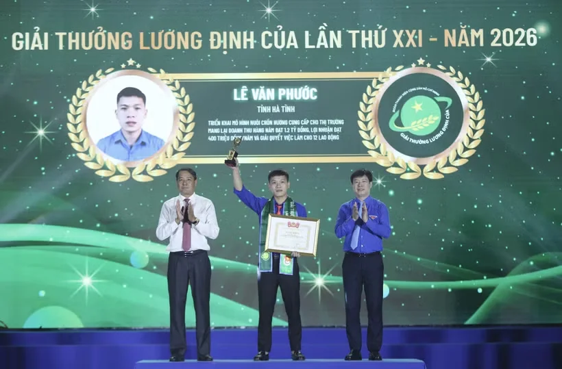 Giải thưởng Lương Định Của lần thứ XXI năm 2026: Vinh danh 30 nhà nông trẻ