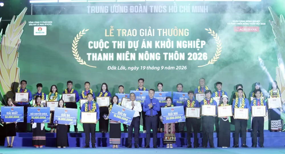 Giải thưởng Lương Định Của lần thứ XXI năm 2026: Vinh danh 30 nhà nông trẻ