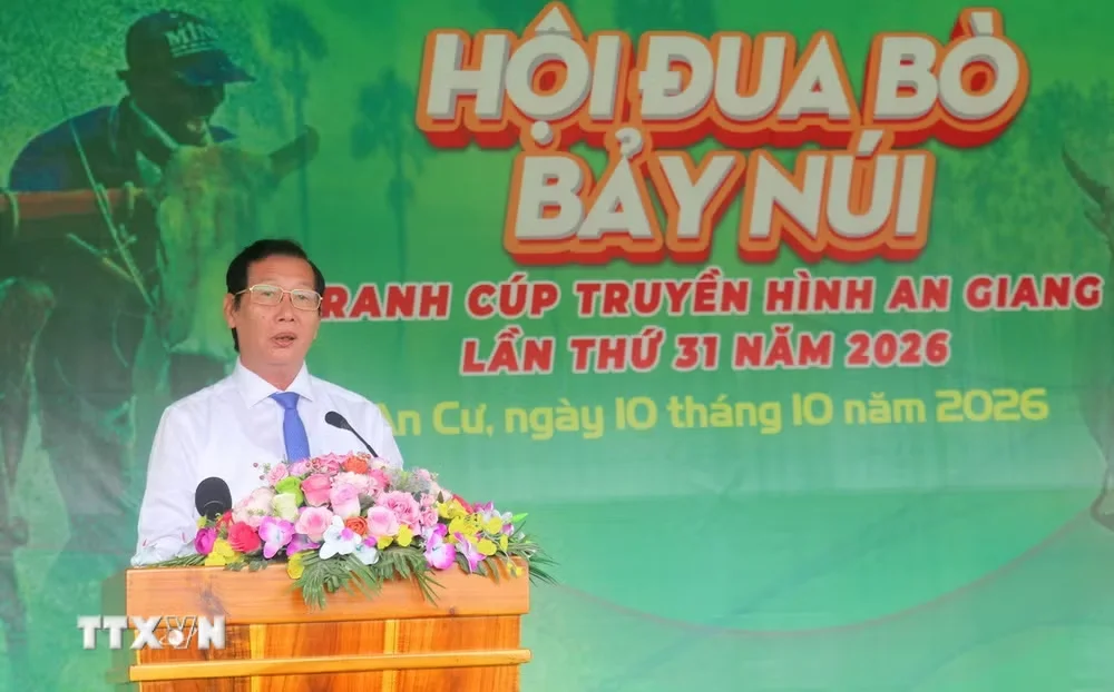 Hội đua bò Bảy Núi lan tỏa giá trị văn hóa của đồng bào Khmer Nam Bộ
