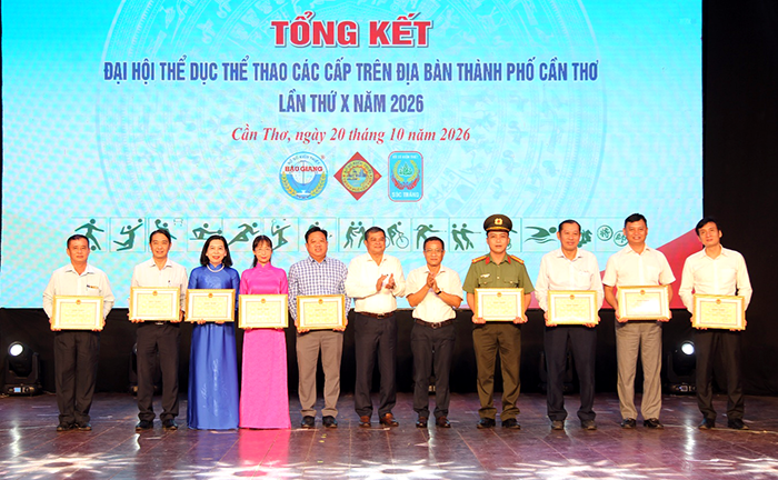 TP Cần Thơ tổng kết Đại hội Thể dục thể thao các cấp năm 2026