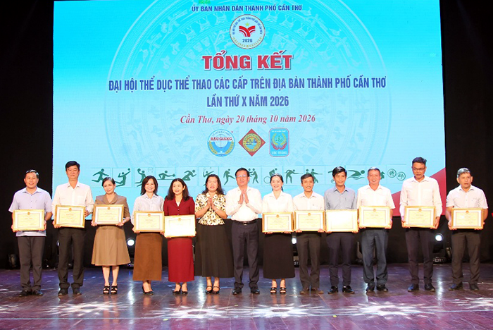 TP Cần Thơ tổng kết Đại hội Thể dục thể thao các cấp năm 2026