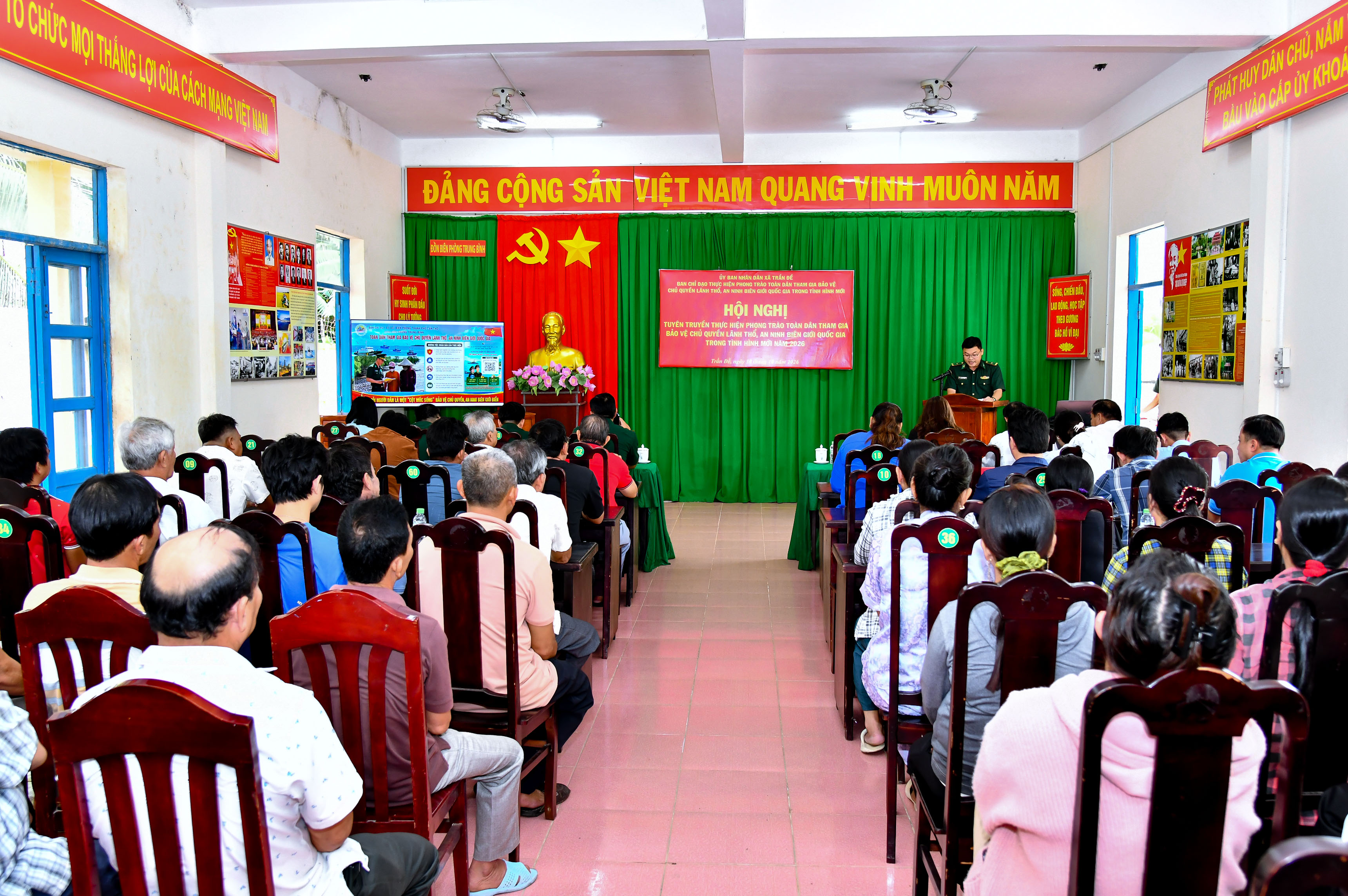 ប៉ុស្តិ៍ការពារព្រំដែនទ្រុងប៊ិញ ផ្សព្វផ្សាយ ចលនាប្រជាជនចូលរួមការពារអធិបតេយ្យភាពព្រំដែនសមុទ្រ