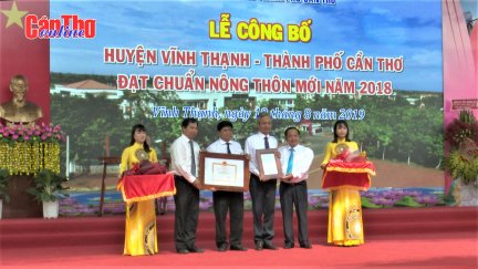 Vĩnh Thạnh - huyện thứ hai của Cần Thơ đạt chuẩn huyện nông thôn mới