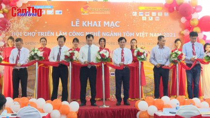 Khai mạc Hội chợ Triển lãm Công nghệ ngành tôm Việt Nam