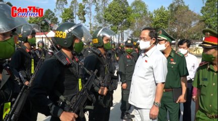 Trung đoàn Cảnh sát cơ động Tây Nam Bộ nêu cao tinh thần sẵn sàng chiến đấu