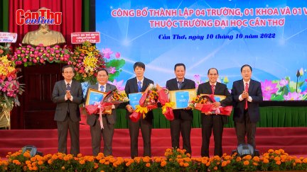 Công bố thành lập các viện, trường thuộc Đại học Cần Thơ