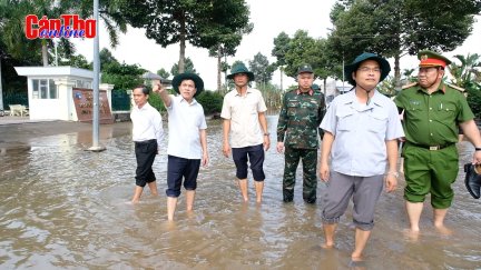 Huy động lực lượng tiếp ứng ở các khu vực xung yếu, ngập sâu