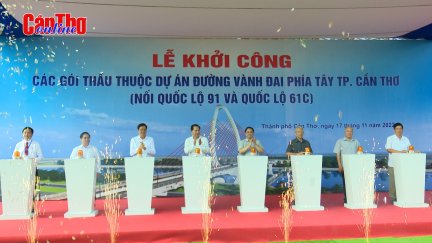 Khởi công dự án đường Vành đai phía Tây TP Cần Thơ