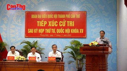 Thủ tướng Phạm Minh Chính tiếp xúc cử tri TP Cần Thơ