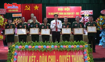 Đại hội Thi đua Quyết thắng lực lượng vũ trang quận Ninh Kiều giai đoạn 2017-2022