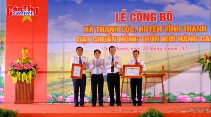 Ra mắt xã nông thôn mới nâng cao Thạnh Lộc