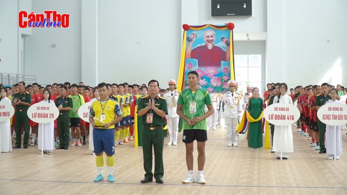 Bế mạc Giải bóng đá, bóng chuyền lực lượng vũ trang Quân khu 9