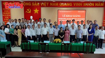 Bồi dưỡng cán bộ nguồn cấp ủy TP Cần Thơ năm 2023