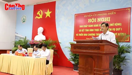 Huyện ủy Phong Điền sơ kết tình hình thực hiện nhiệm vụ quý I-2024