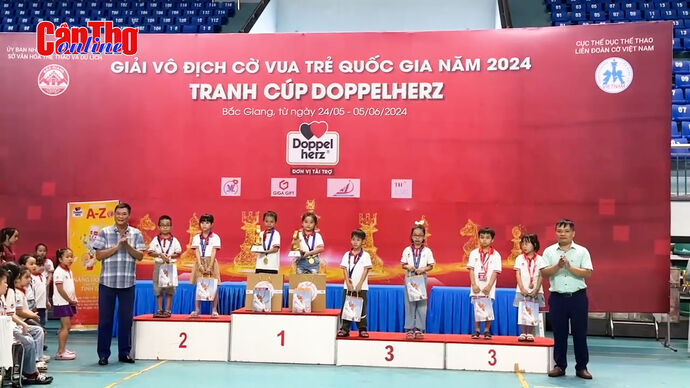 Cần Thơ giành 6 Huy chương Vàng tại Giải vô địch Cờ vua trẻ quốc gia năm 2024